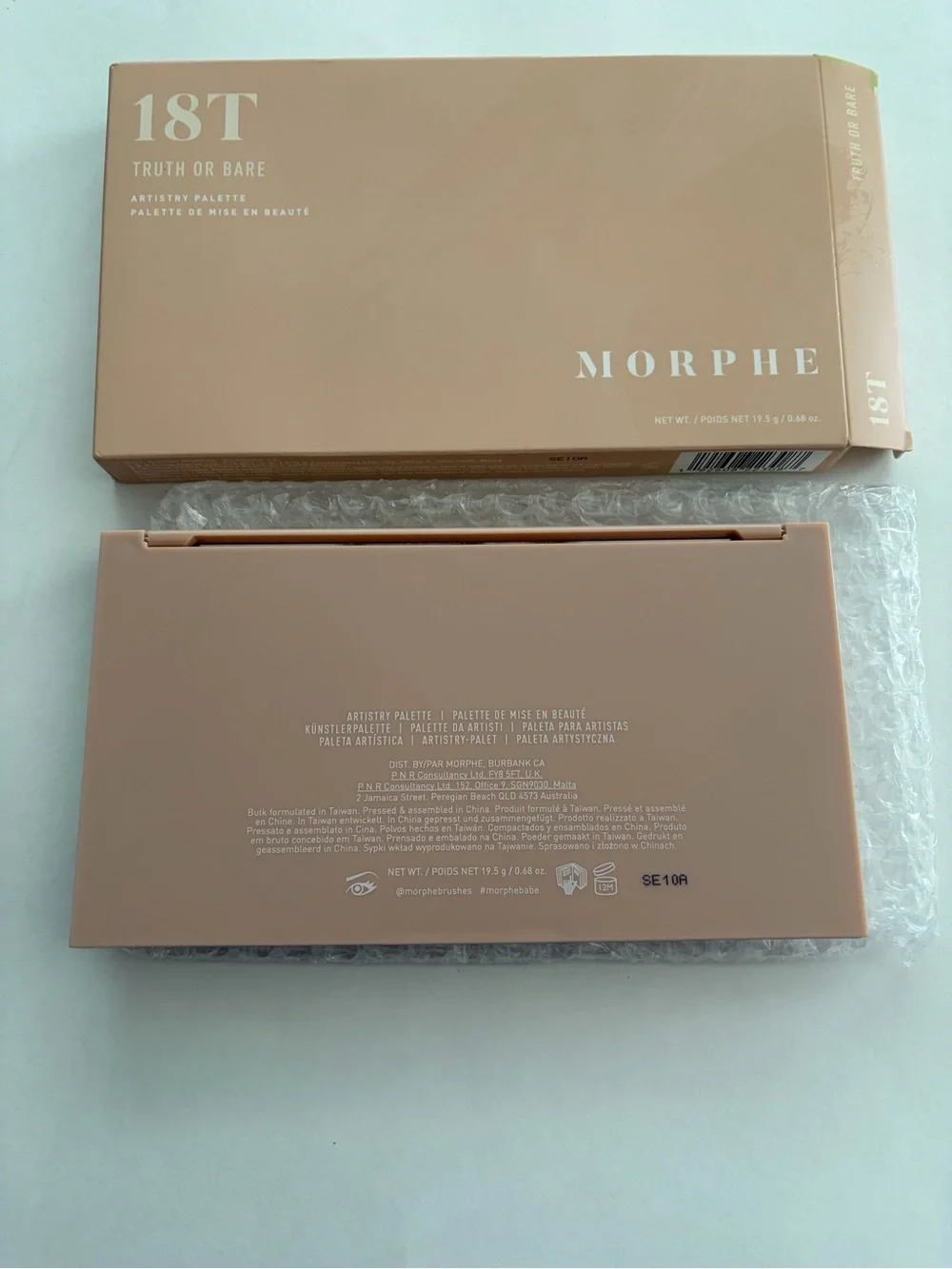 Morphe T18 Truth or Bare eyeshadow palette New in box Neutral blendable shades